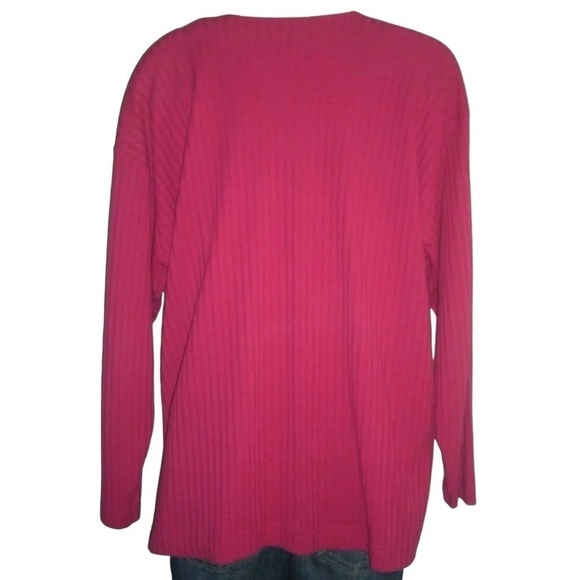 Vintage 80's Stefano Bright Barbie Barbiecore Prep School Ribbed Cardigan Preppy - Picture 4 of 8